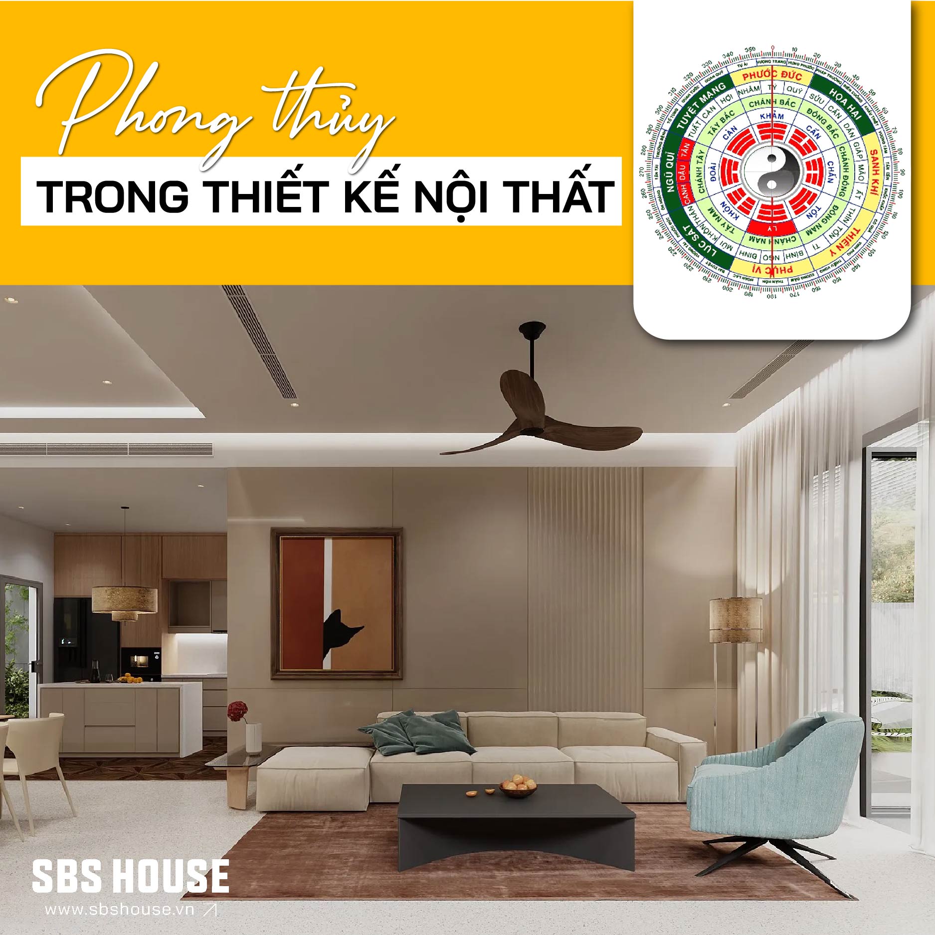 Các nguyên tắc phong thủy cho không gian nội thất thuỷ nhà ở