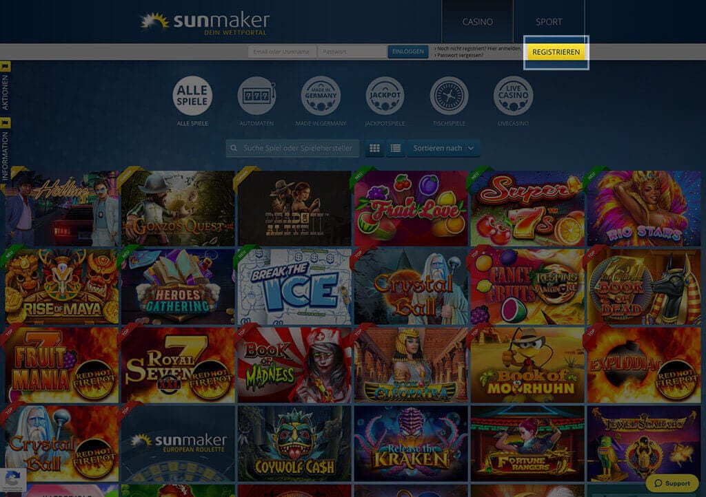 Herr BET Casino 100 Bonus Spins keine Einzahlung