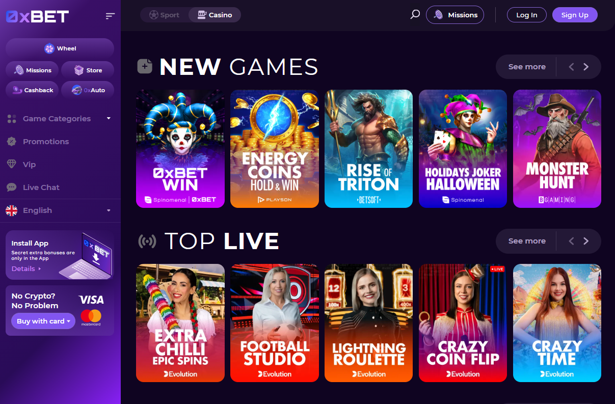 0xbet hoe inloggen nl