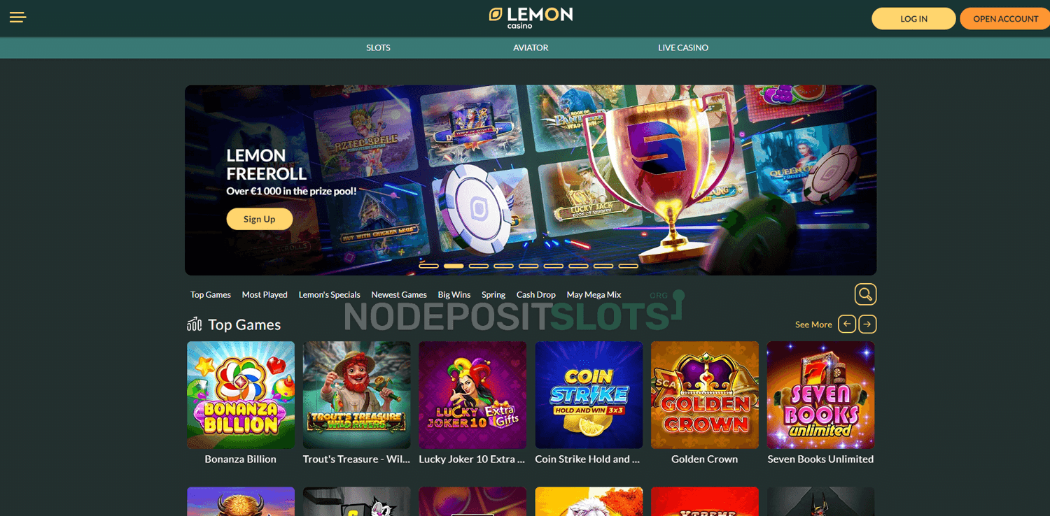 lemon casino ingyen porgetes